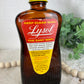 Vintage Amber Lysol Bottle