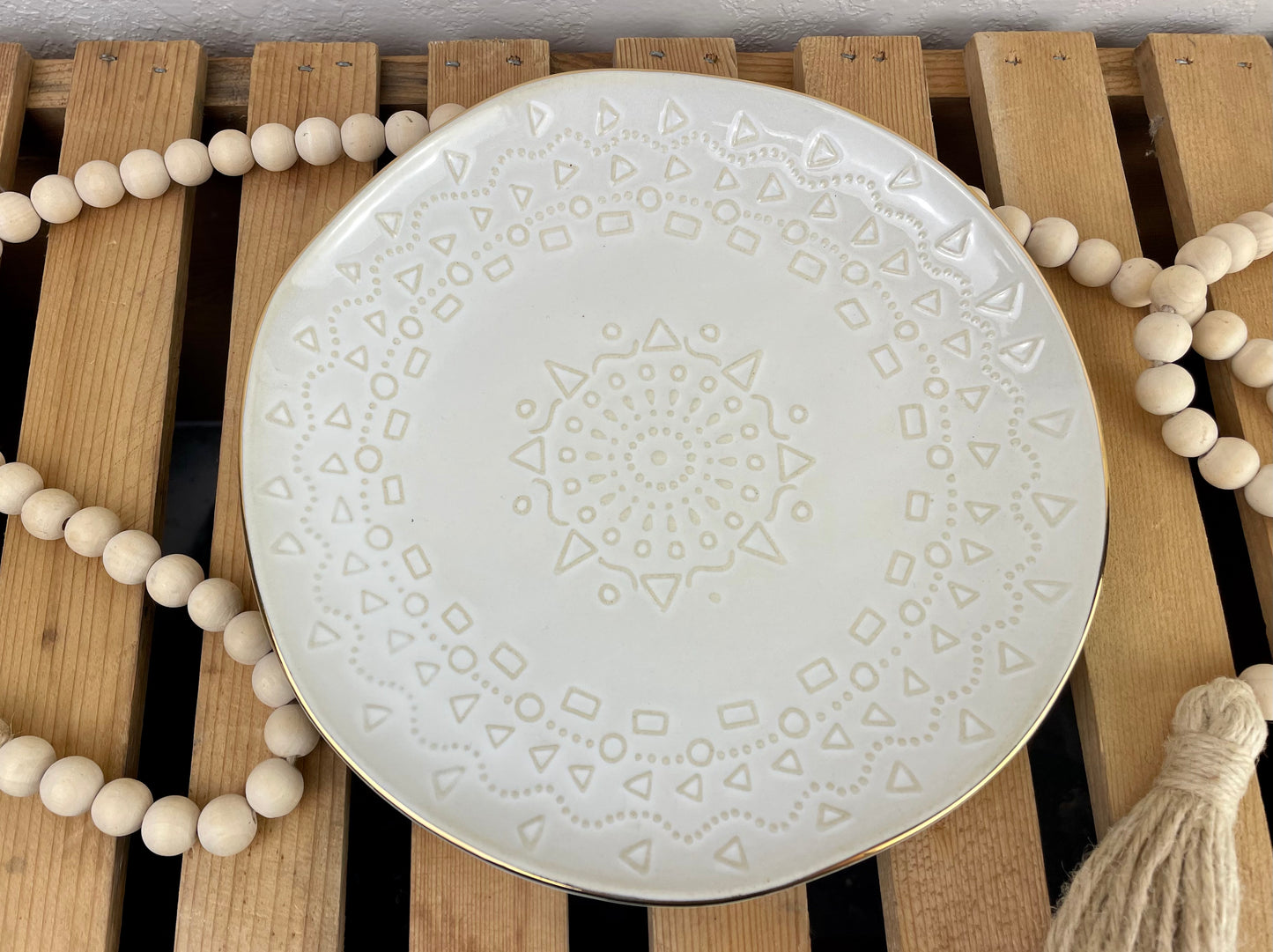 Ceramic Boho Trinket Plate