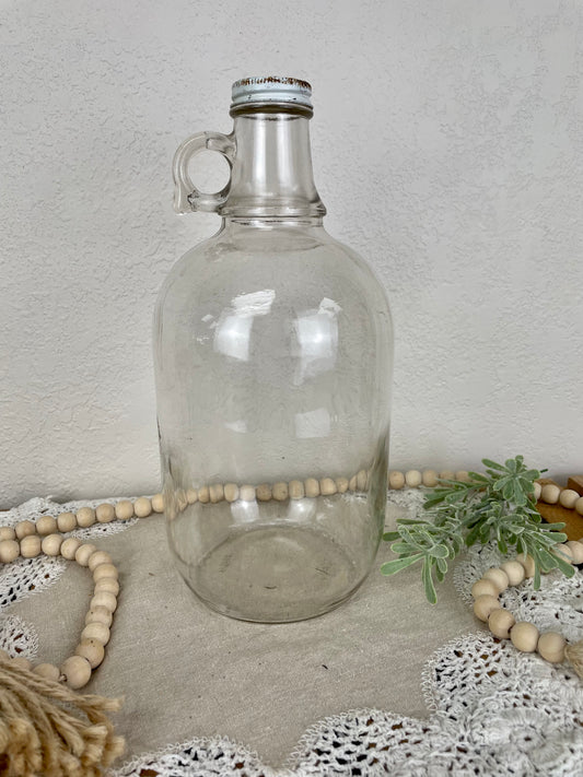 Vintage Half Gallon Glass Jug