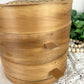 Vintage Bamboo Tiered Steamer Basket