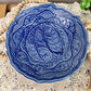 Vintage Handmade Blue Pottery Dish