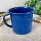 Vintage Speckled Blue Enamel Cup