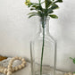 Vintage Glass Bottle with Greenery