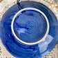 Vintage Handmade Blue Pottery Dish