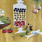 Vintage Yellow Mid-Century Tea Towel