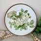 Vintage Bavaria Porcelain Plate with White Roses