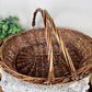 Vintage Oval Basket with Movable Handles