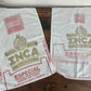 Vintage Inca Flour Sack Towel Set