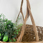 Large Vintage Woven Basket with Handle