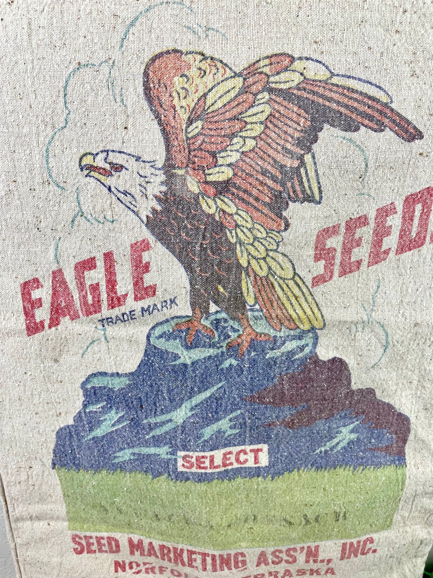 Vintage Eagle Seeds Sack