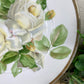 Vintage Bavaria Porcelain Plate with White Roses