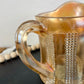 Vintage Hazel Atlas Diamond Point Marigold Carnival Glass Creamer