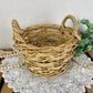 Vintage Chunky Planter Basket with Handles