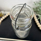 Vintage Glass Jar with Mini Flags