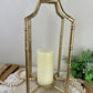 Metallic Gold Candle Lantern