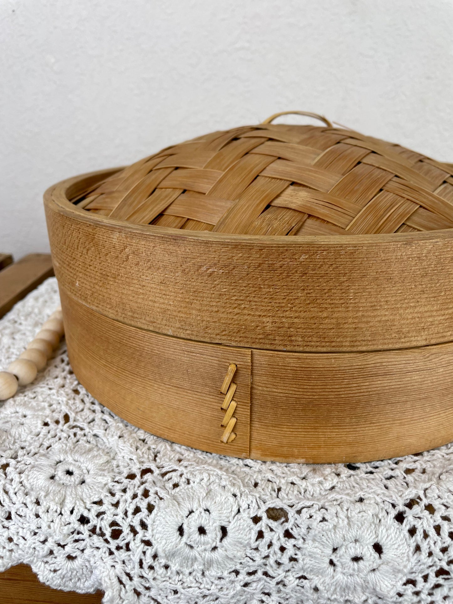 Vintage Bamboo Steamer Basket