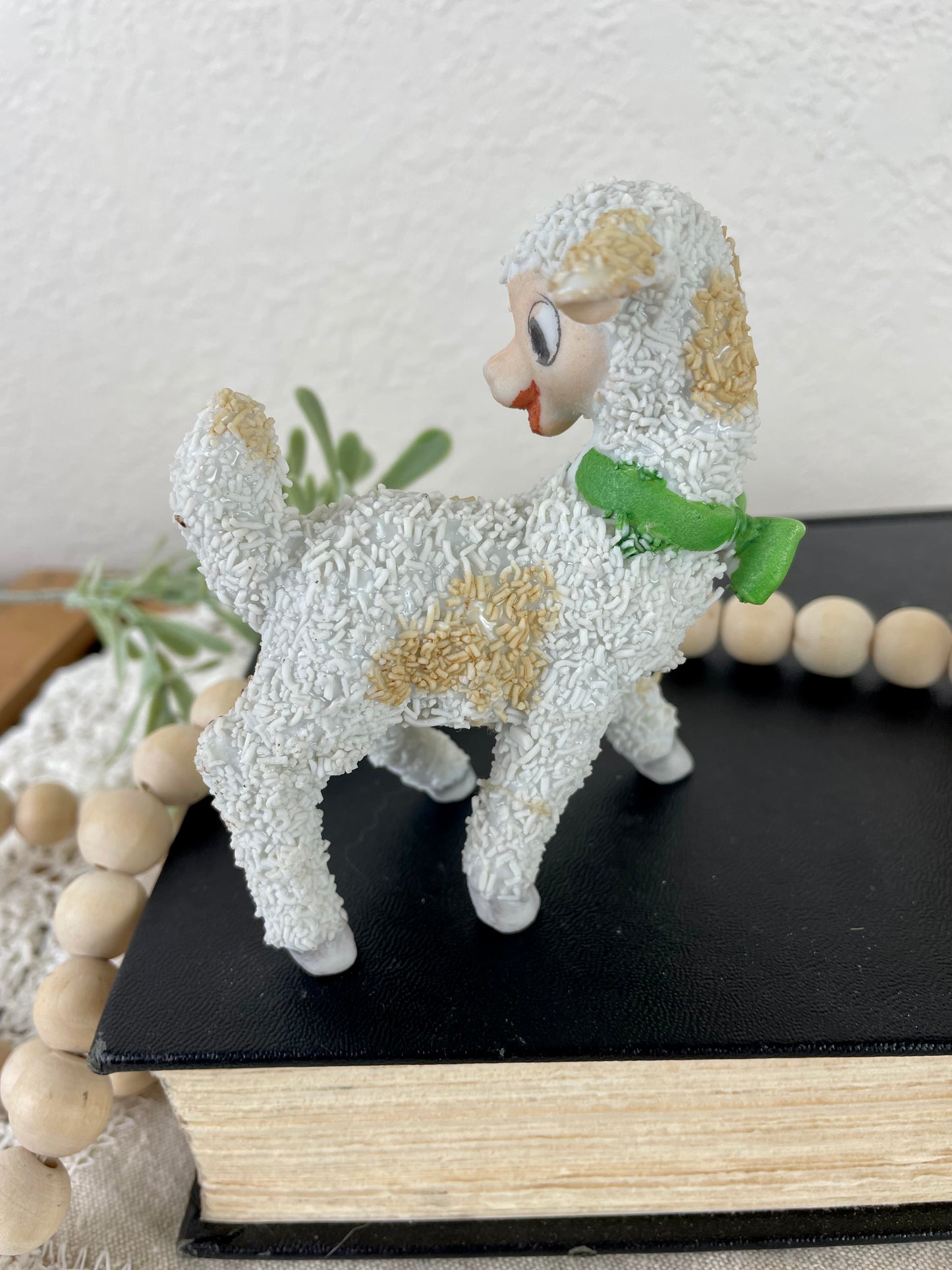 Vintage Japanese Textured Lamb Figurine