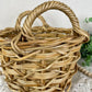 Vintage Chunky Planter Basket with Handles