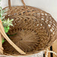 Large Vintage Woven Basket with Handle