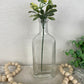 Vintage Glass Bottle with Greenery