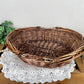 Vintage Oval Basket with Movable Handles