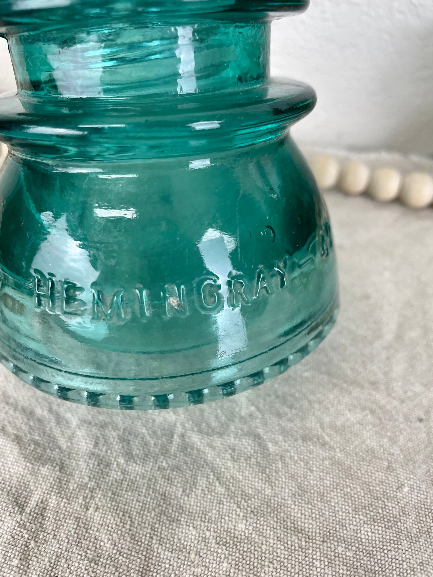 Vintage Blue Hemingray 42 Glass Insulator