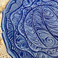 Vintage Handmade Blue Pottery Dish