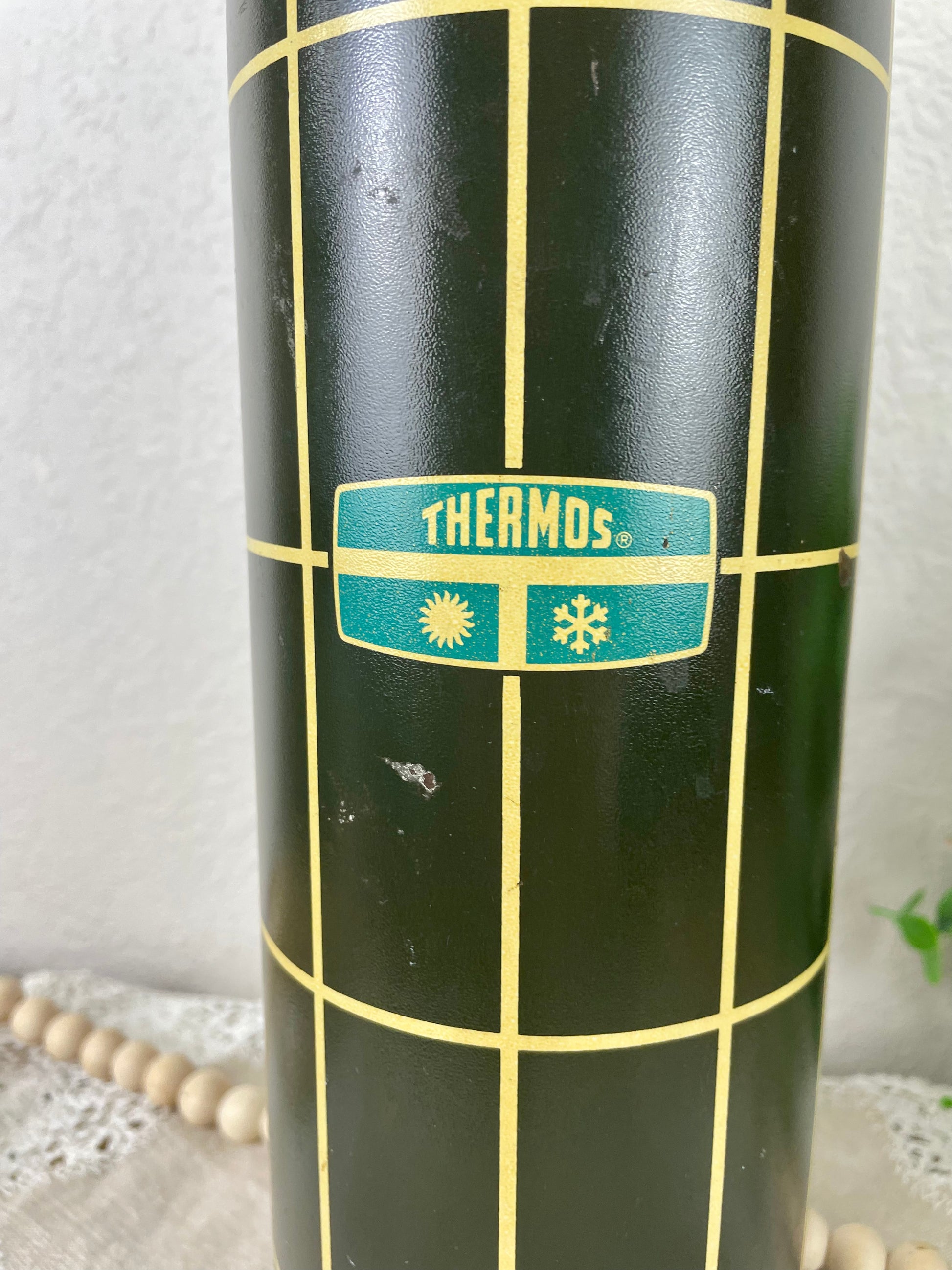 Vintage Green Plaid Quart Sized Thermos – Hanna Banana Creations
