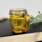 Vintage Amber Glass Whiskey Barrel Toothpick Holder