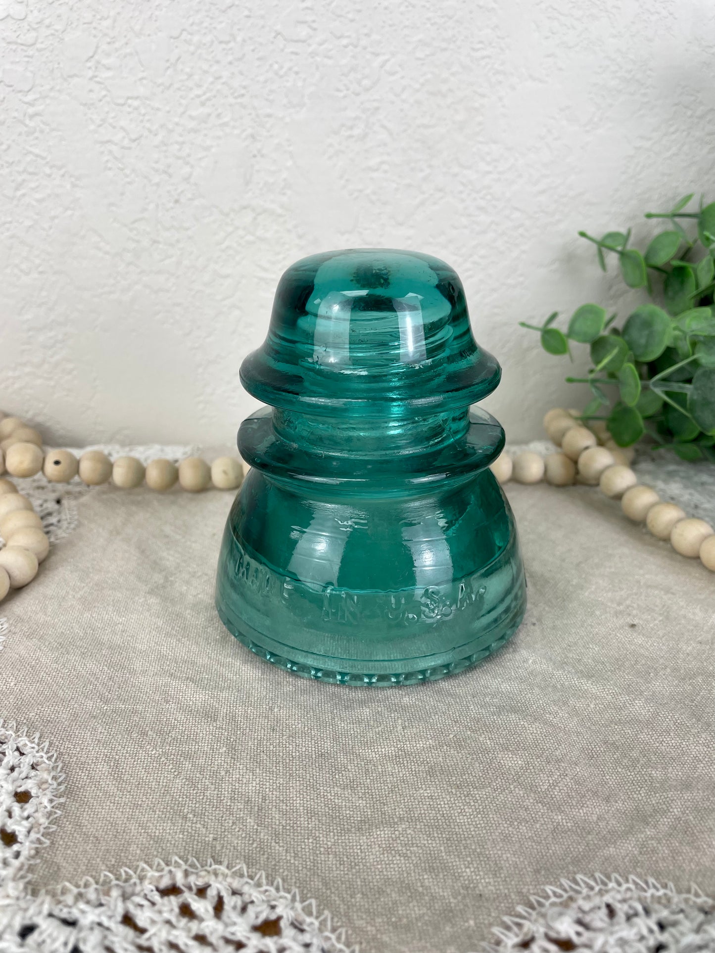 Vintage Blue Hemingray 42 Glass Insulator