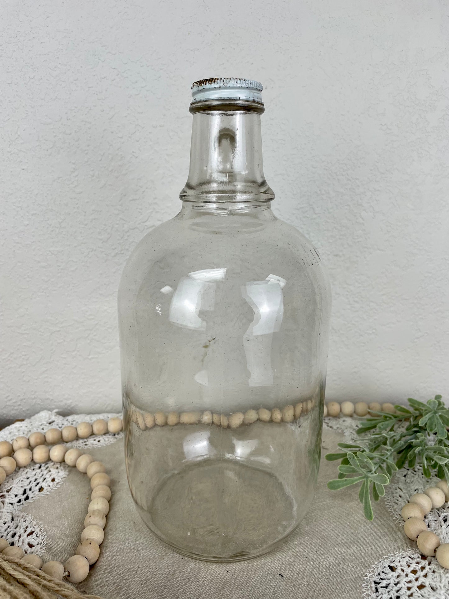 Vintage Half Gallon Glass Jug