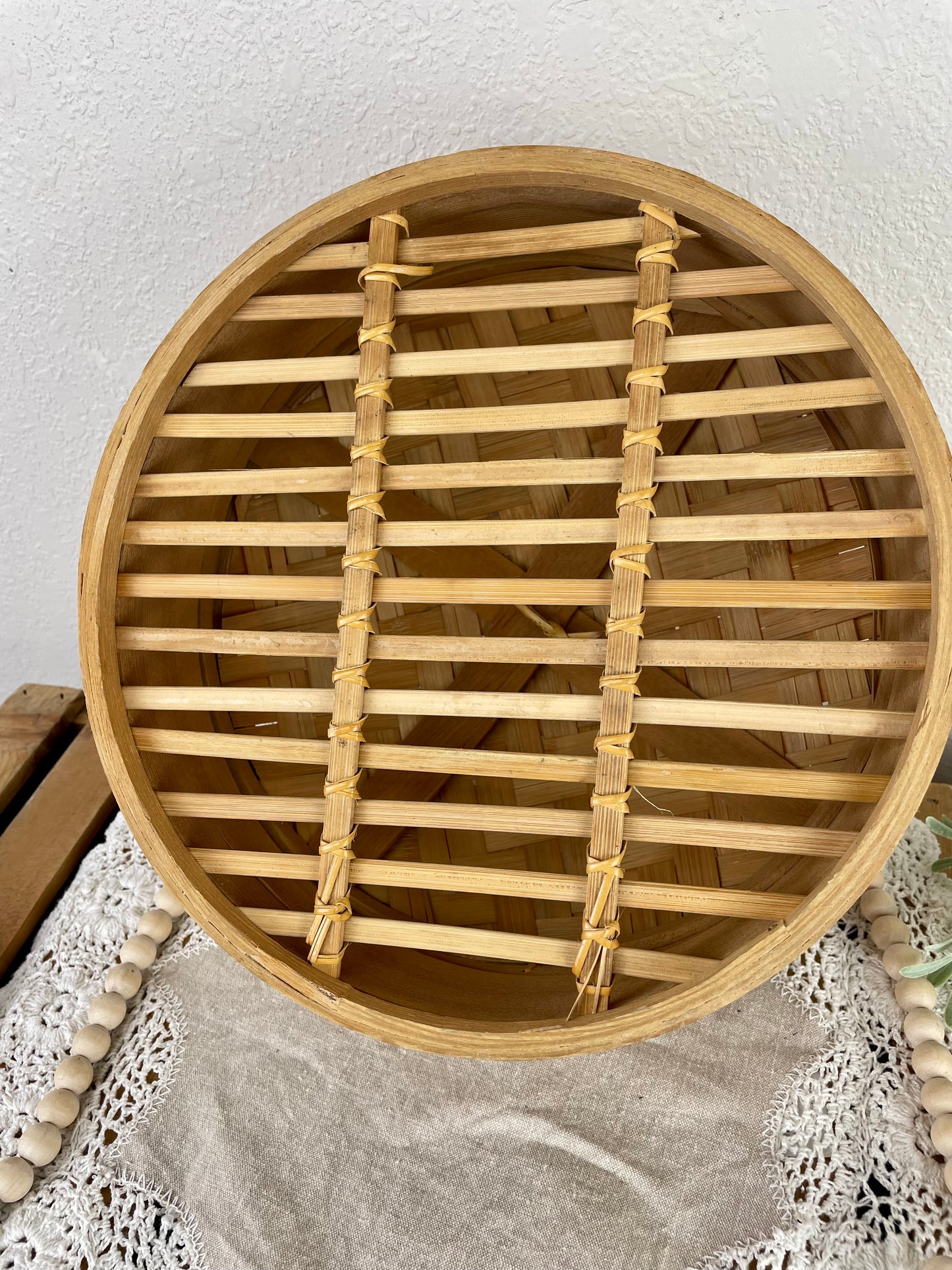 Vintage Bamboo Steamer Basket