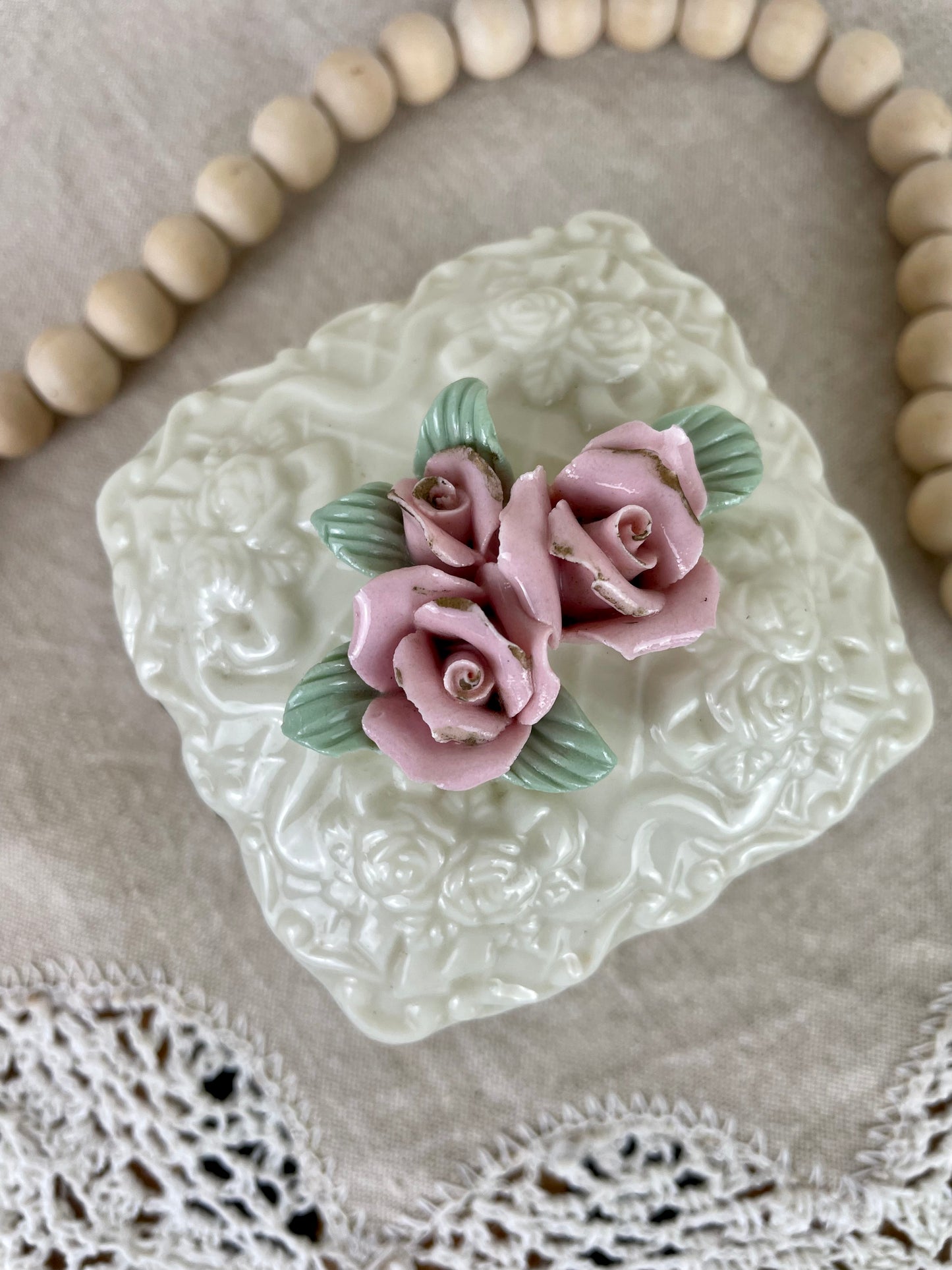 Vintage Porcelain Trinket Box