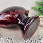 Vintage Amethyst Art Glass Footed Dish