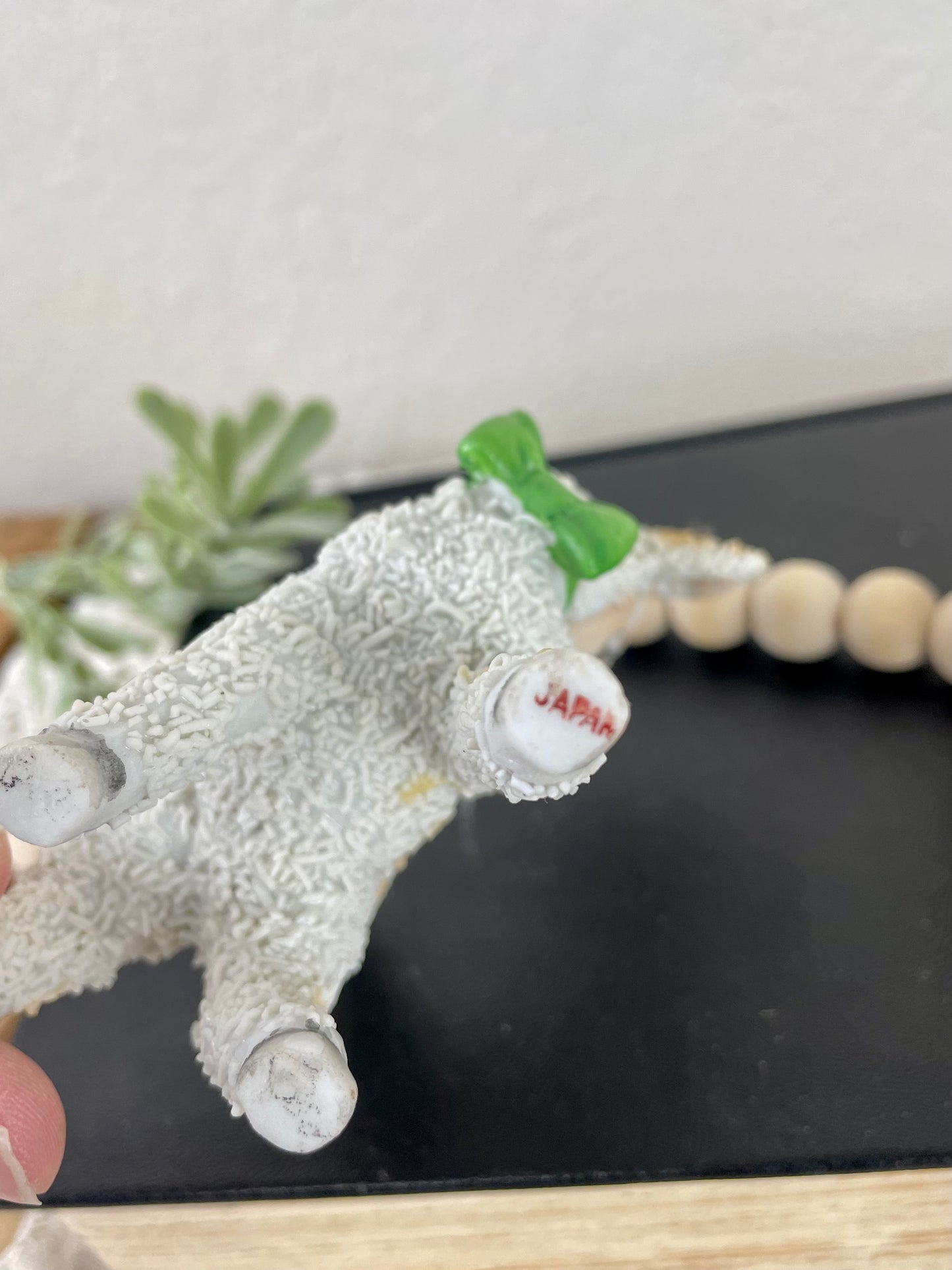 Vintage Japanese Textured Lamb Figurine