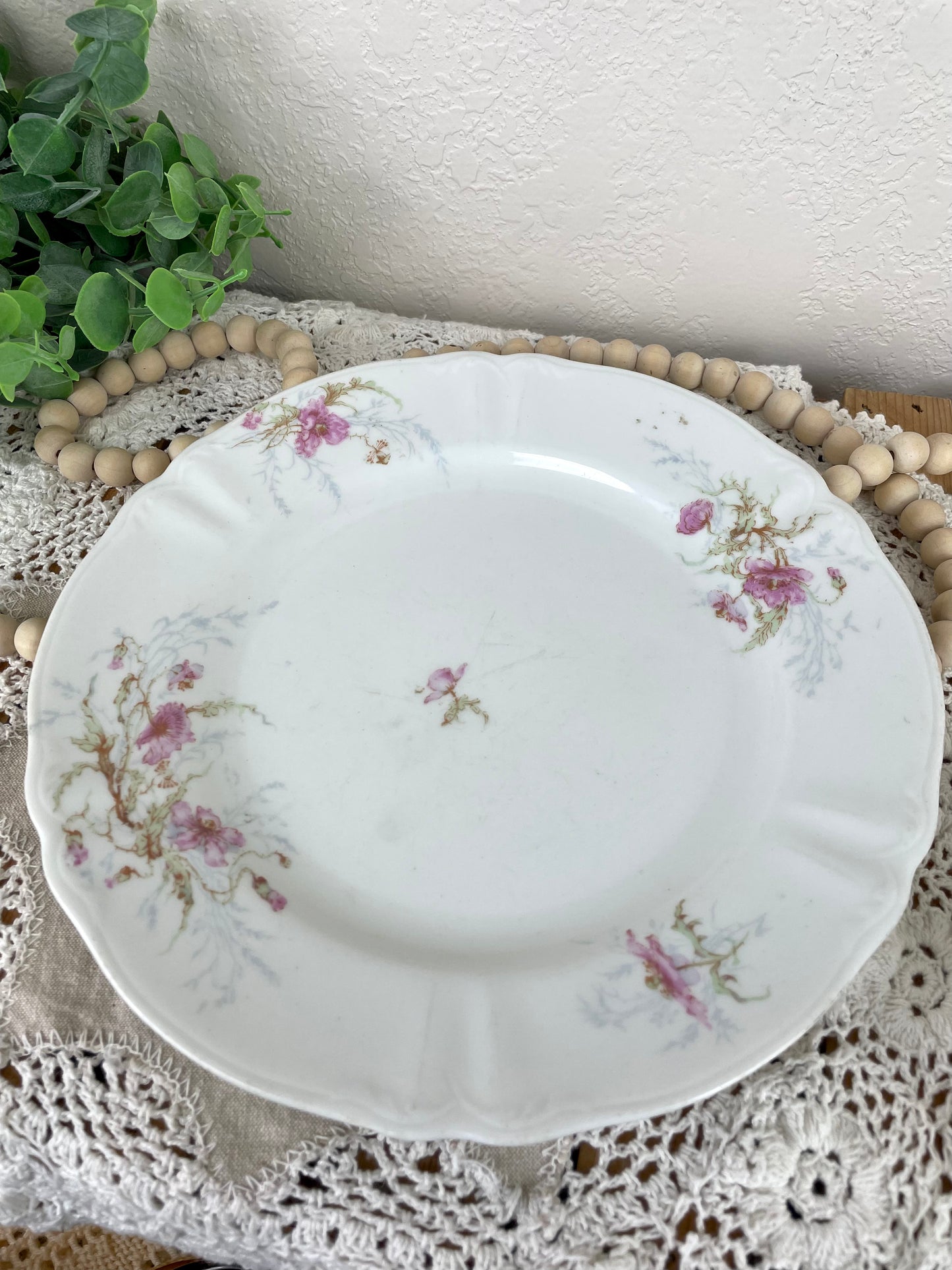 Vintage Syracuse China Plate with Florals