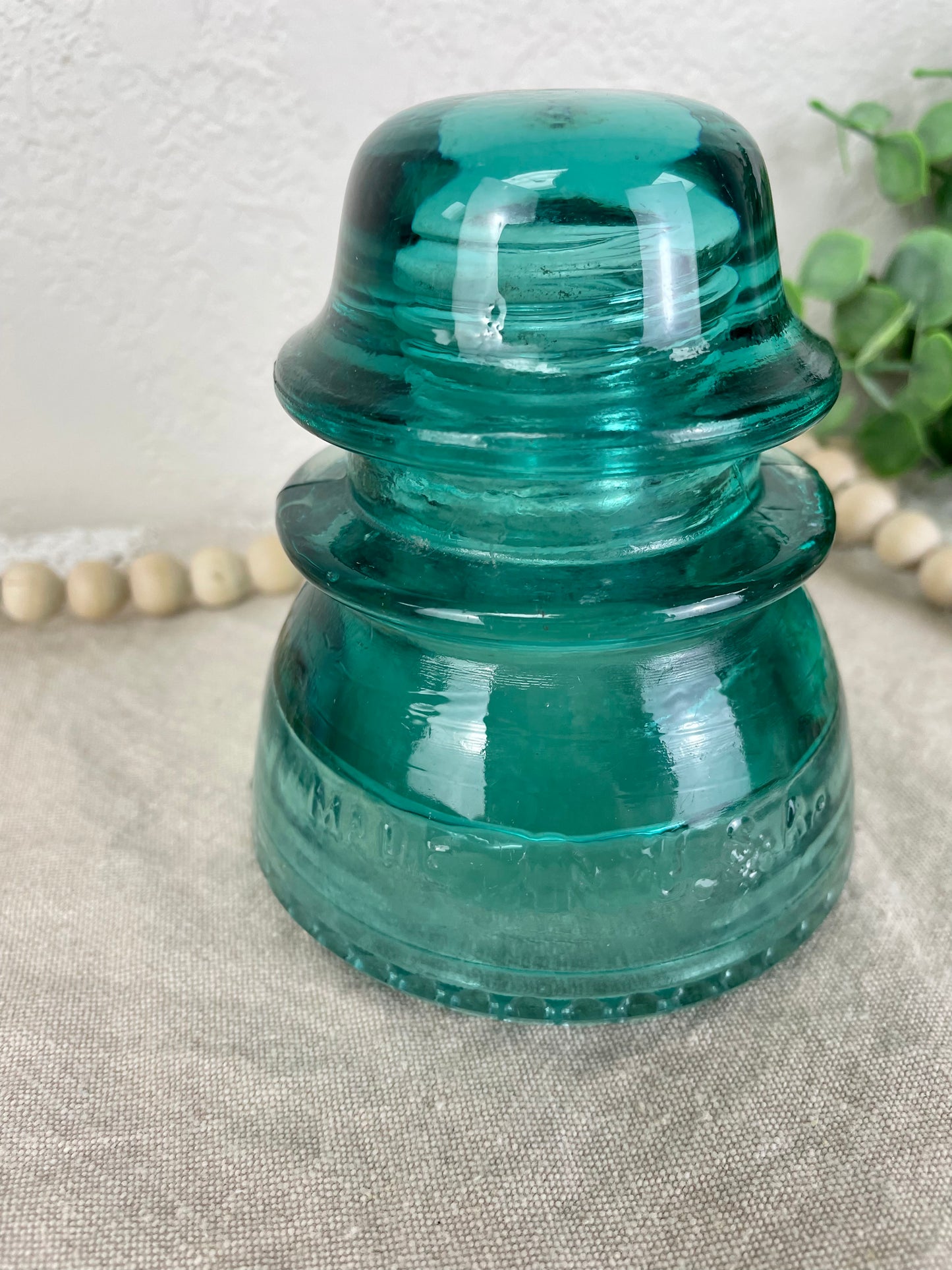 Vintage Blue Hemingray 42 Glass Insulator