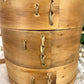 Vintage Bamboo Tiered Steamer Basket