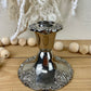 Vintage Baroque Godinger Silver Candle Holder