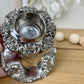 Vintage Baroque Godinger Silver Candle Holder