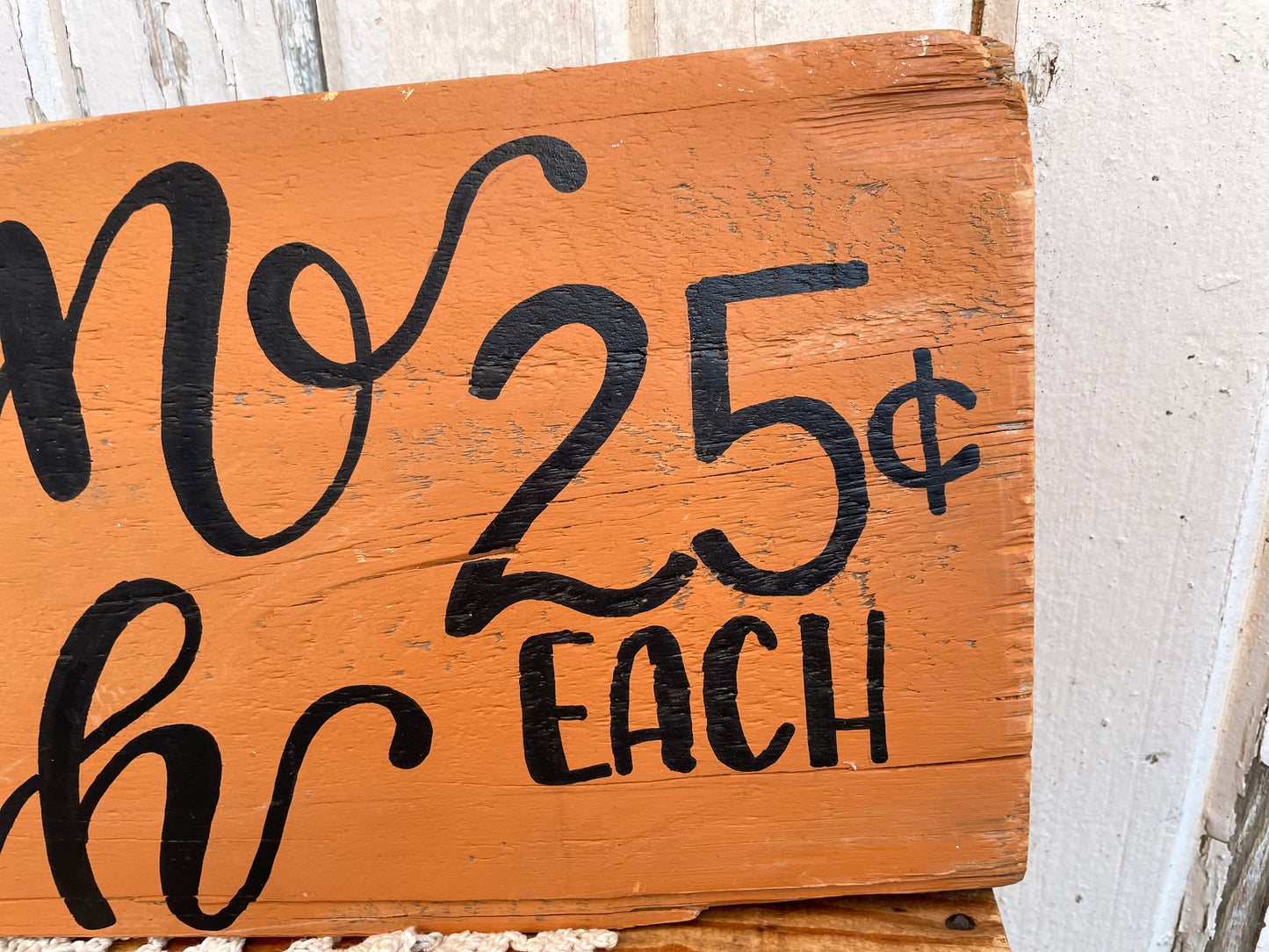 Handmade Reclaimed Barn Wood “Pumpkin Patch” Sign