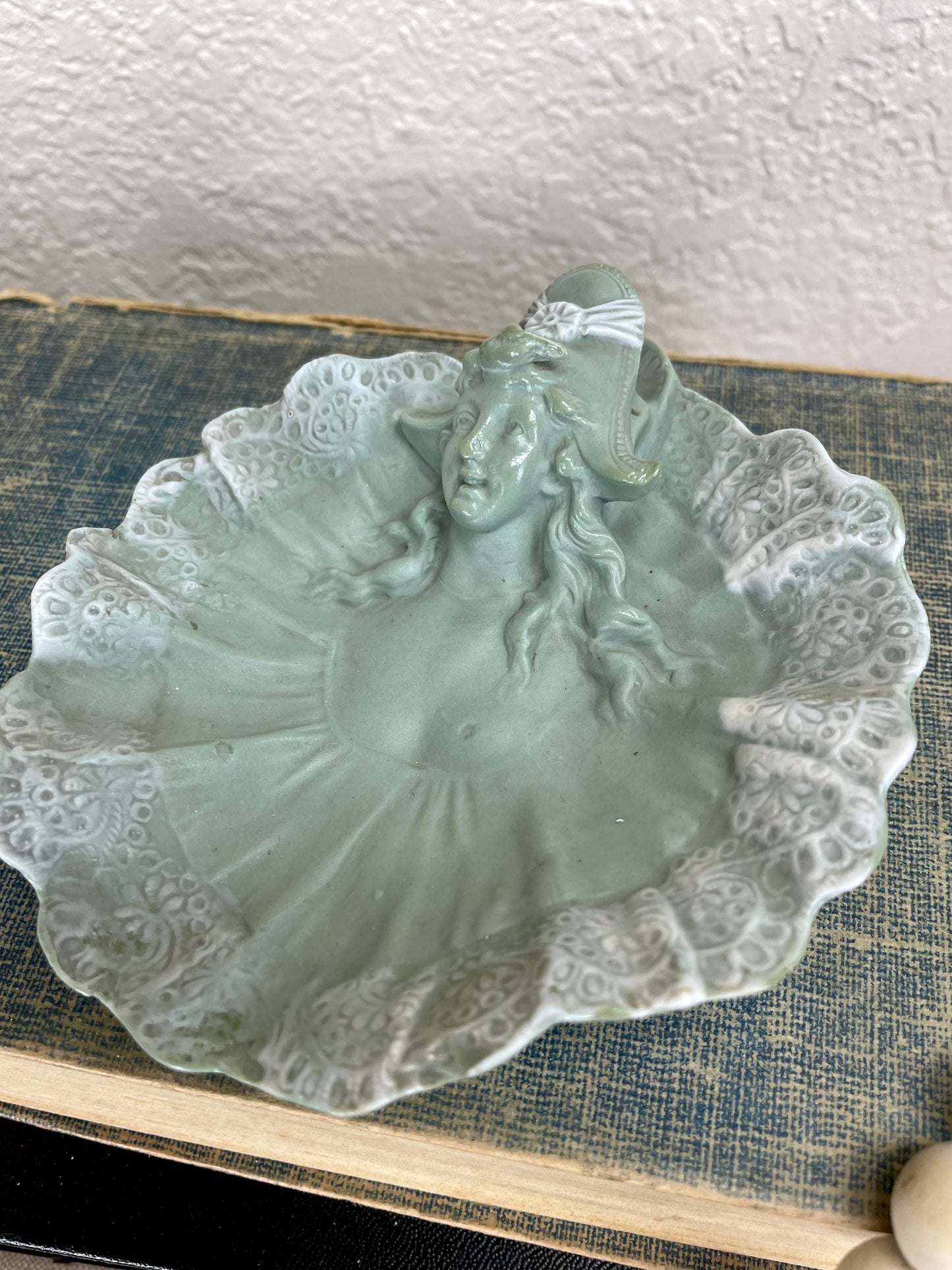 Vintage Mint Trinket Dish