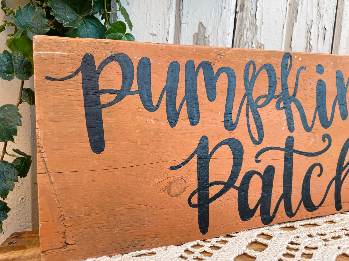 Handmade Reclaimed Barn Wood “Pumpkin Patch” Sign