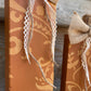 Handmade Reclaimed Wood Orange Pumpkin Set with Bows
