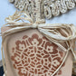 Handmade Reclaimed Wood Peach Boho Pumpkin