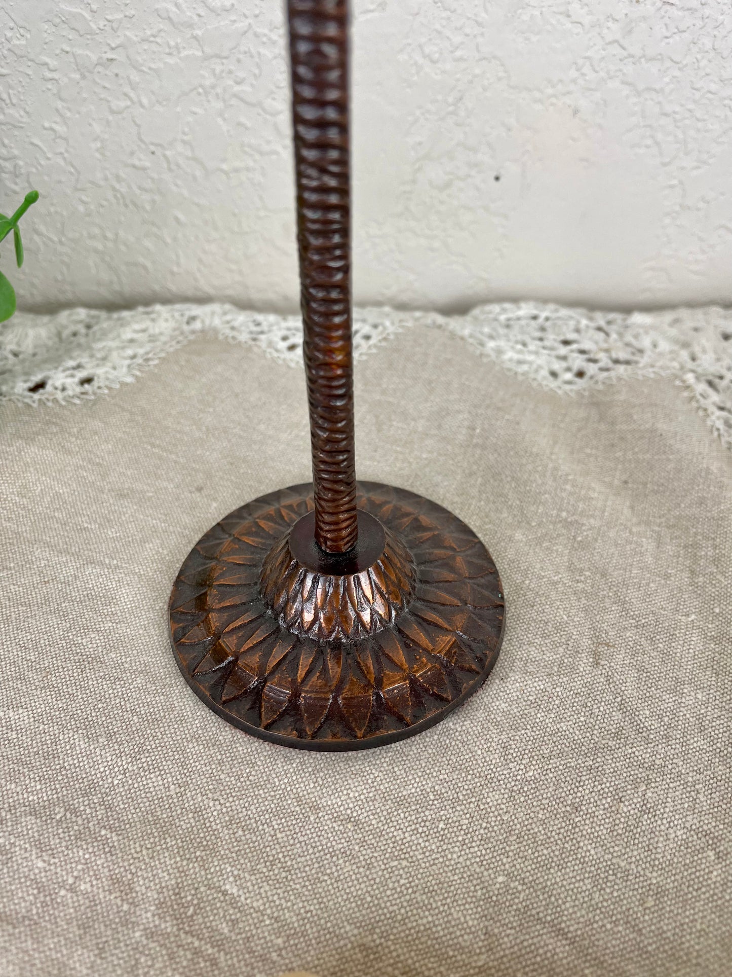 Vintage Skinny Brass Candlestick