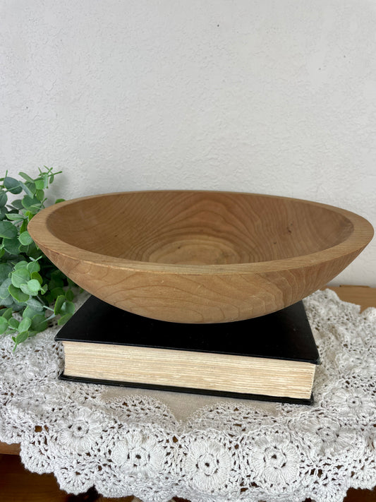 Vintage Handmade Wood Bowl