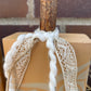 Handmade Reclaimed Light Peach & Beige Boho Pumpkin Set