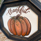 Handmade Upcycled “Thankful” Sign