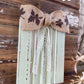 Handmade Barn Wood Light Sage “Welcome” Pumpkin Sign